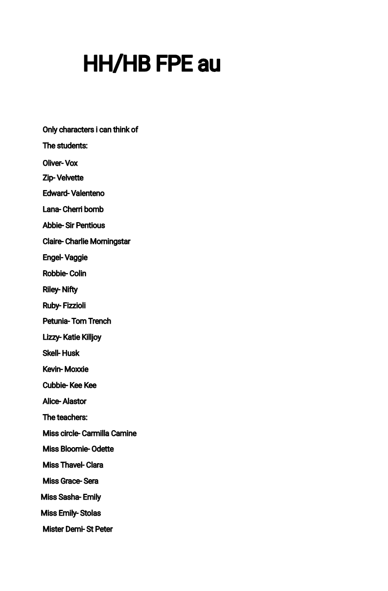 HH/HB FPE au/Characters | Fundamental-paper-education-fanon Wiki | Fandom