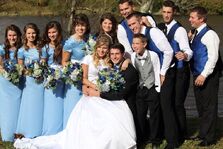 Chad and Erin with their wedding party
