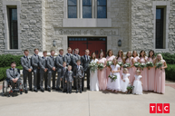 Josiah, Lauren, and their wedding party