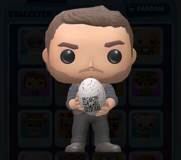 Owen with baby raptor funko pop store