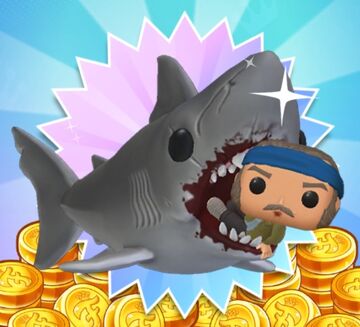 Funko pop jaws sales shark biting quint