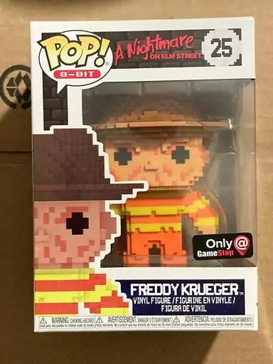 funko Pop A Nightmare On Elm Street Freddy Krueger 8-Bit Gamestop Excl