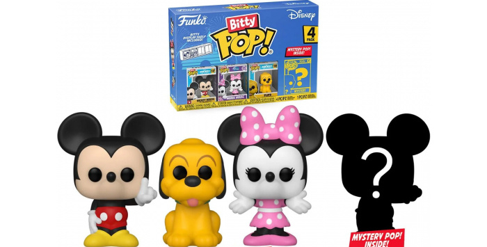 Funko Pop! Bitty Pop: Disney - Minnie Mouse, Daisy Duck, Donald Duck and a  Mystery Bitty Pop! 4-Pack 