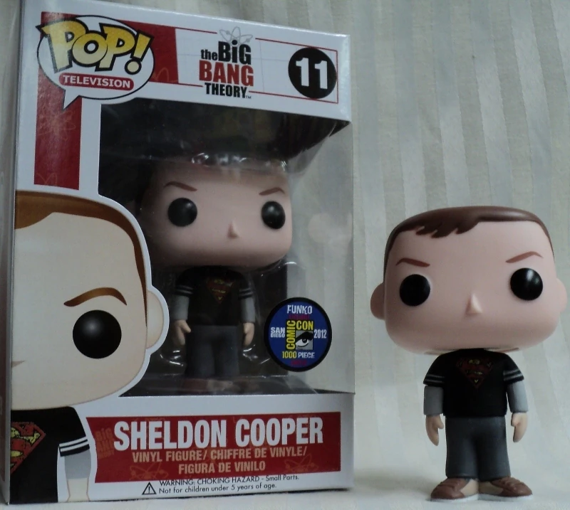 Funko Pop! Sheldon Cooper (Batman Shirt) - San Diego Comic-Con 2012 - Édition Limitée