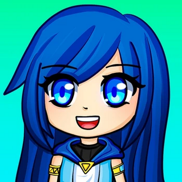 ItsFunneh Funneh The Krew Plush Anime Doll Blue Hair 10