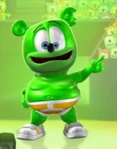 Gummibär as he appears in the long version of "The Gummy Bear Song"