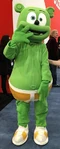 The Gummibär costume used at the VidCon 2016 event, appearing as a redesign of the 2012 costume