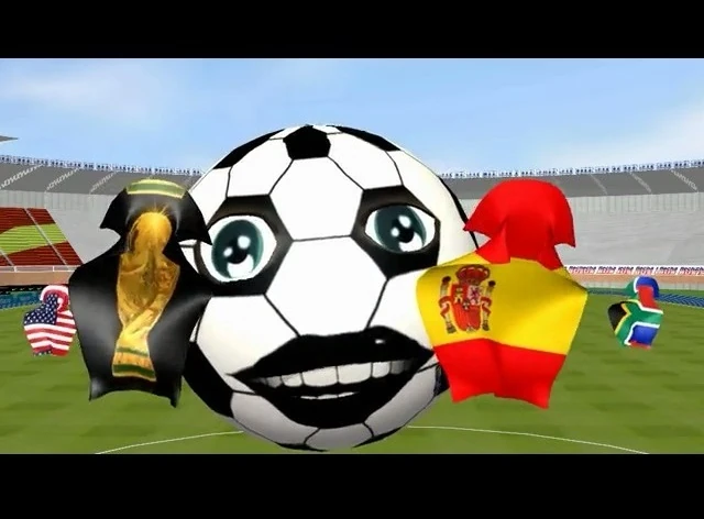 World Cup 2010 Wavin' Flags & Singing Soccerballs Animated Clip