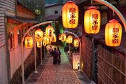 關子嶺溫泉區內諸多燈飾造景,值得漫步夜遊.jpg