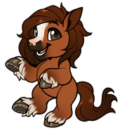 Chibi Chestnut Magic Chestnut Horse Sticker (Base)