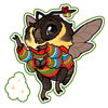 Magic Sweater Bee Sticker