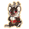 Reindeer Rodent Sticker