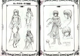 Shigi and Shura in the game artbook.