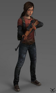 The last of us ellie with rifle by zaza boom-d8ge3ar