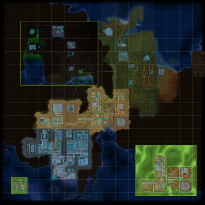 FusionFall Map v4 with SCAMPER routes (no labels) (and also no credits)