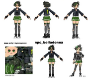 Belladonna model sheet, from Cartoon Network Universe: FusionFall.