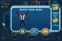 Proto Four Arms upgrading to Level 2.