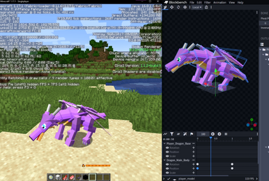Dragon Player Model for Minecraft (Low Detail)