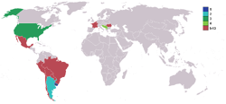 Mapa según los resultados de 1930