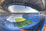 Vista panorámica del Estadio Santiago Bernabéu