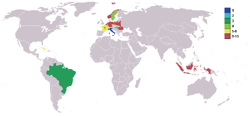 Mapa según los resultados de 1938