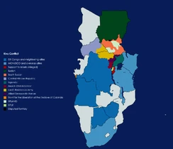 Rough map of the Kivu Conflict
