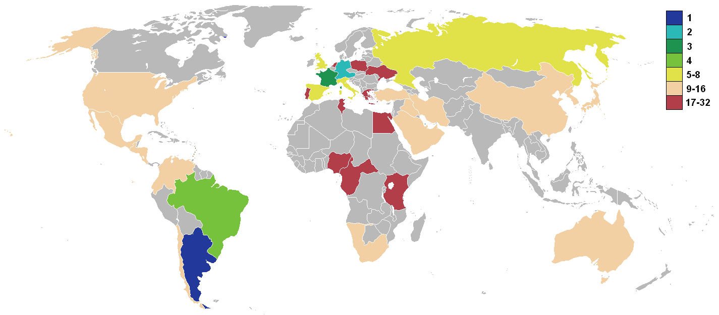 Экономическая карта мира 2022