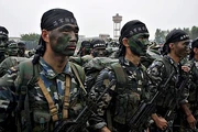 PLA Marines being briefed, moments before the initial assault on Taiwan.