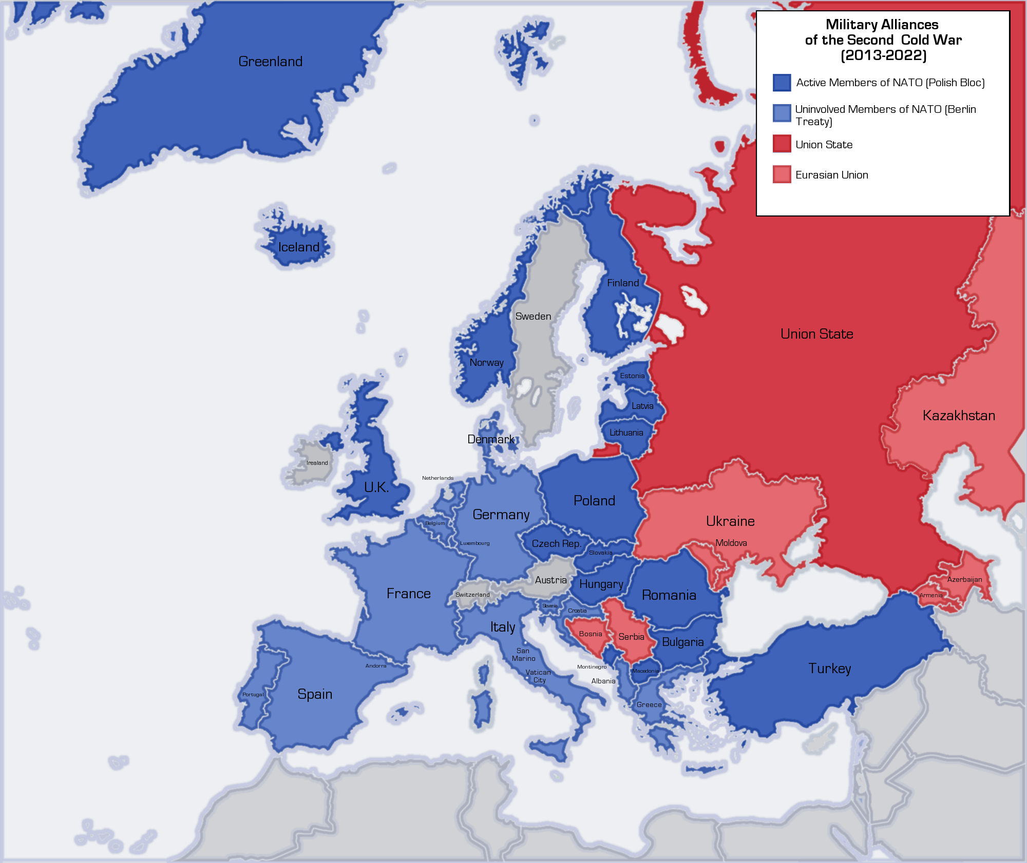 nato map cold war