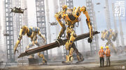 WW4 Chinese construction robots