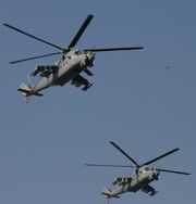 Indian Mi-35 Flyby