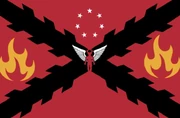 The flag of the global „Rebellion against Heaven“ during WW5.