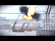 WW4 artillery deployed in urban areas