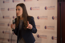 Alessandra Biaggi campaigning