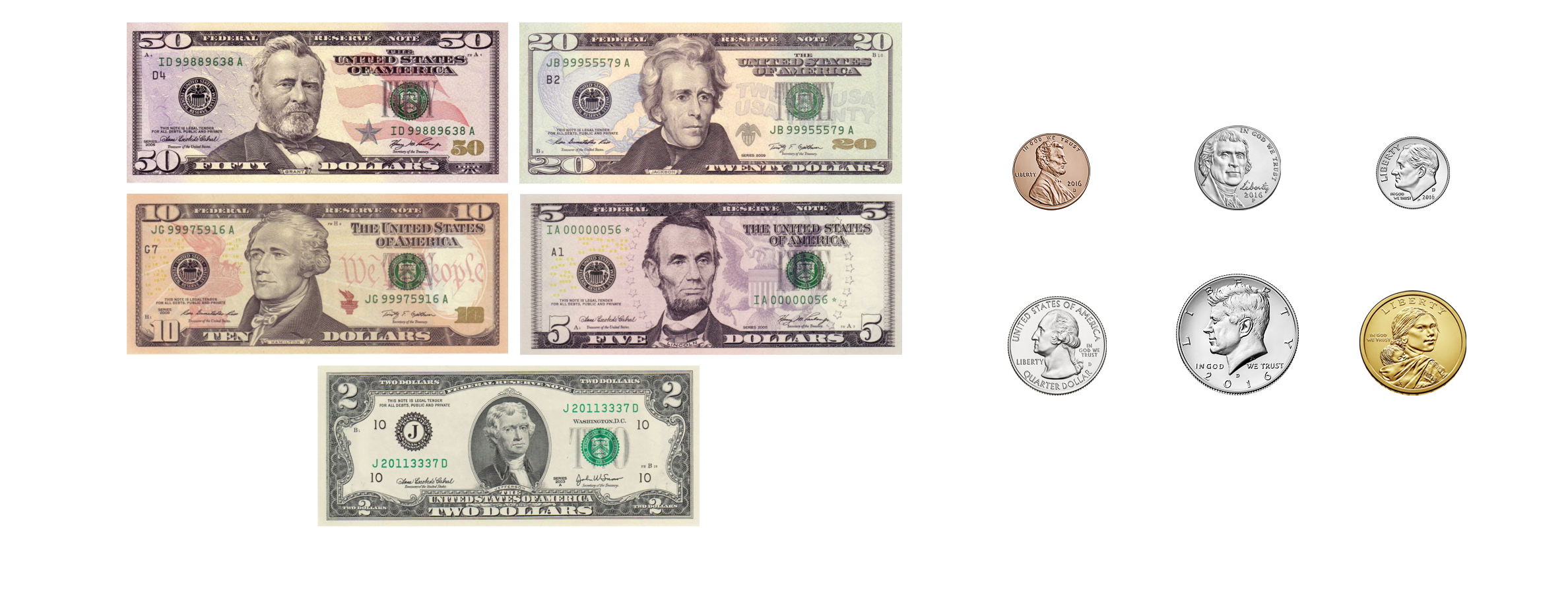 money denominations in america