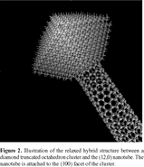 Dimond nanotube hybrid