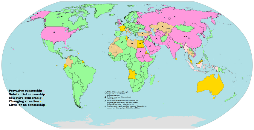 Internet Censorship World Map