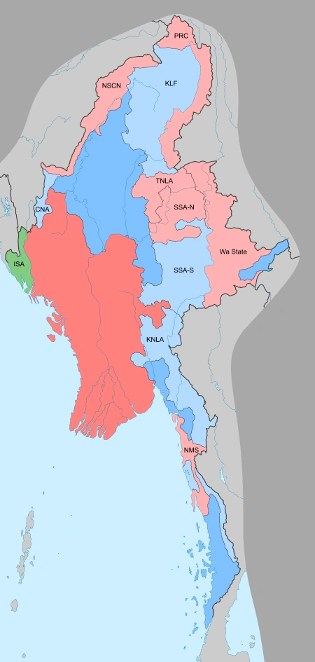 Myanma Civil War Standard Future Map Game Ii Future Fandom