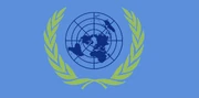 The flag of the League of the United Nations Stability Corps.