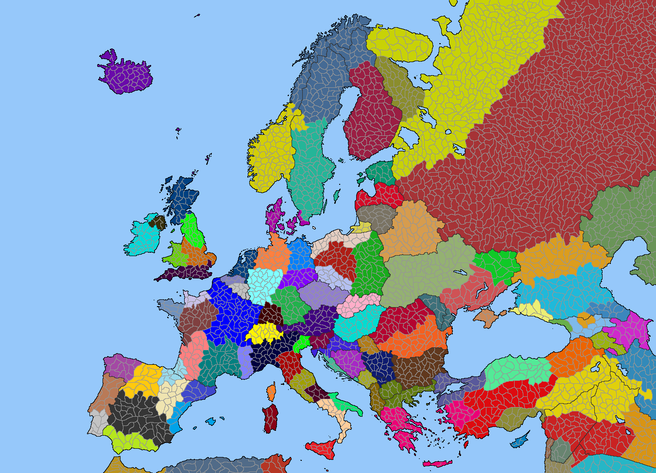 Политическая карта европы 2022