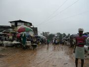 Liberia - Muddy market