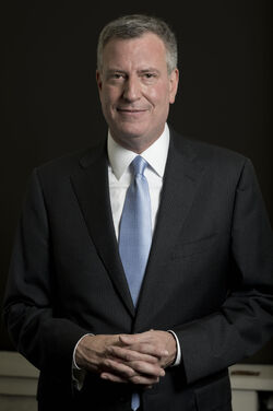 Bill De Blasio, Elizabeth Warren's nominee for Vice President.