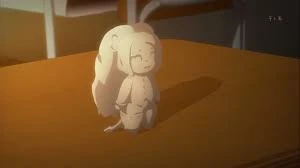 Yuno makes a clay Muru Muru