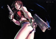 Minene's possible inspiration, the anti-heroine protagonist Revy from Rei Hiroe's manga Black Lagoon.