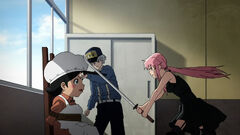 Aru defending Kamado from Yuno