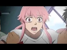 Yukiteru's "friends" hold Yuno back to try and save themselves from Minene's Explosions