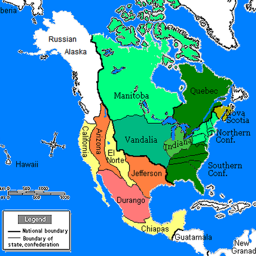 Rocky Mountains Map North America - 500