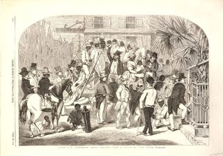 A slave auction in the S.C.