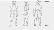 A reference sheet of James McCloud from the Falcon Densetsu DVD.