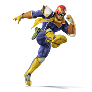 Captain Falcon's render in Super Smash Bros for 3DS & Wii U.
